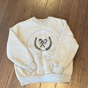 OAK + FORT Heather Gray Sweatshirt